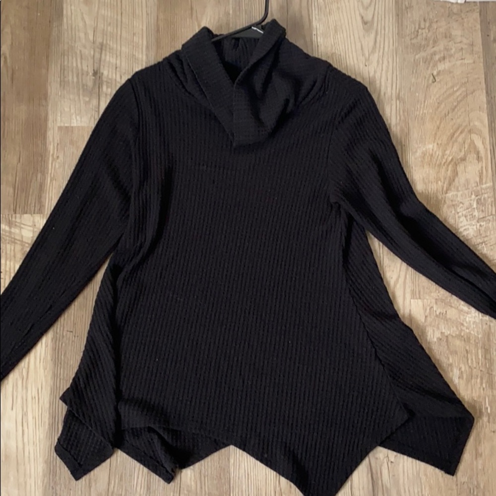 Black Ribbed Sweater